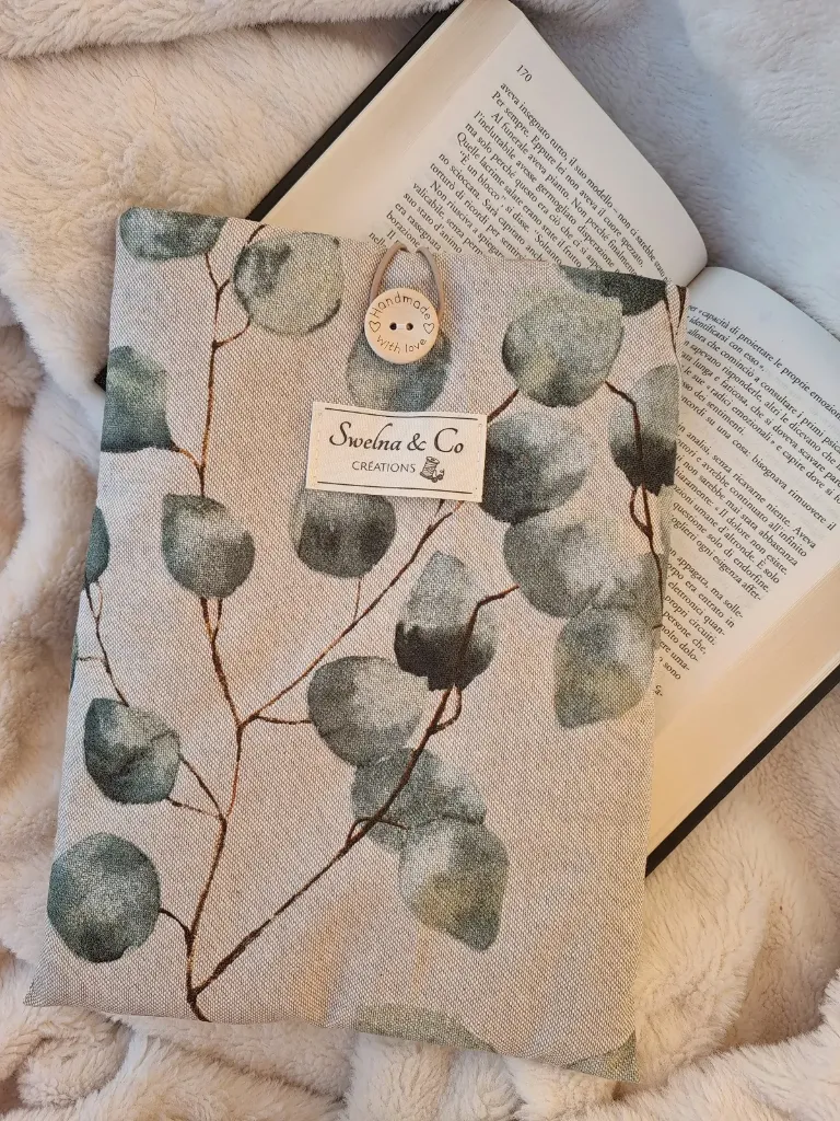 Pochette à livre eucalyptus