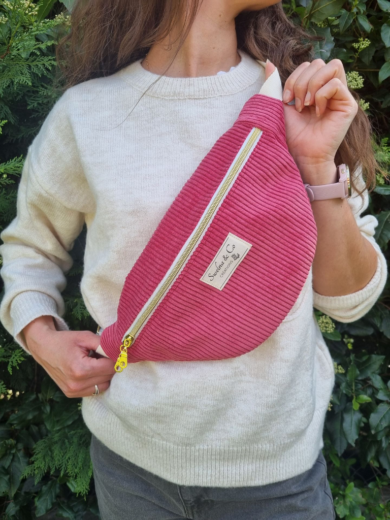 Sac banane rose intense